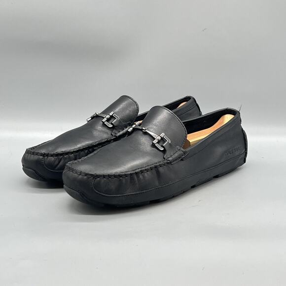 Cole Haan Shoes Mens 9 Black Leather Bit Driving Loafers Slip On Casual Comfort main image 10